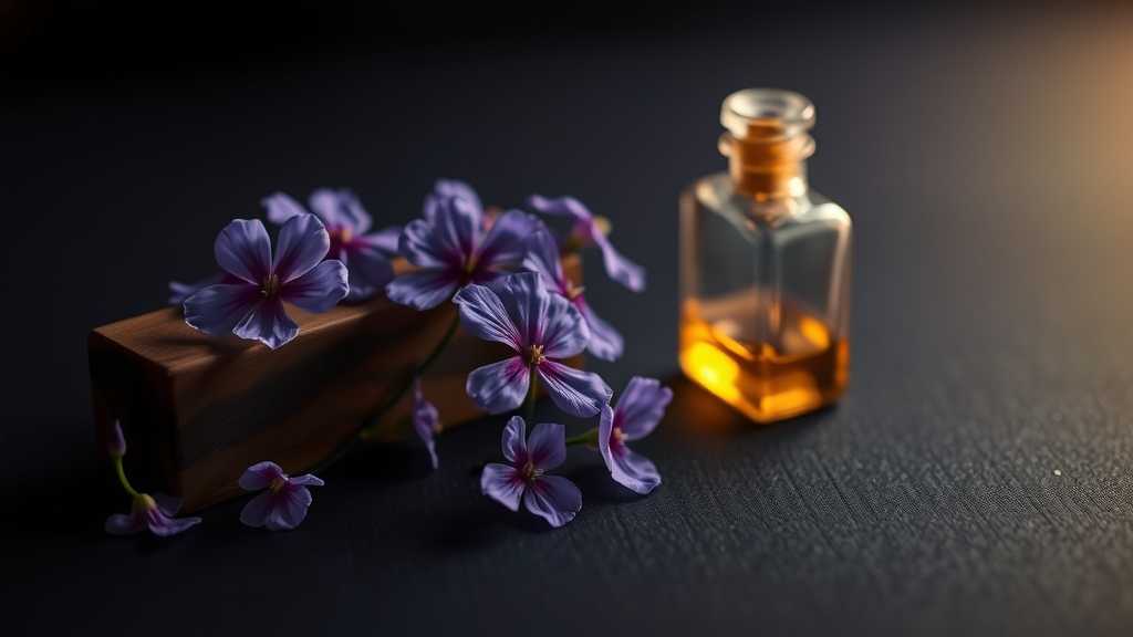 Regali per 17 anni di matrimonio: viole odorate e boccetta di profumo, nozze di viola